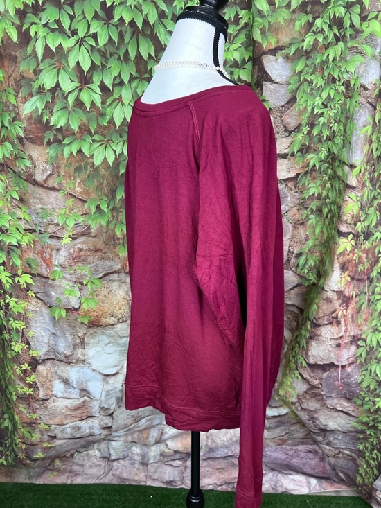 78 & SUNNY Burgundy "Wine" Graphic Logo Lightweight Sweatshirt, 1X - Picture 7 of 10